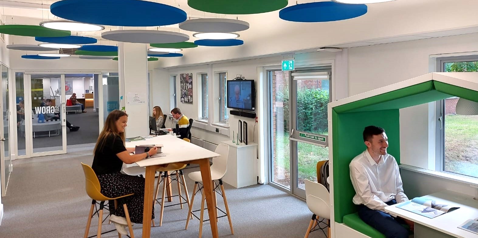 People working in the growth hub Tewkesbury