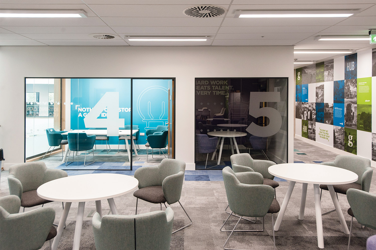 Meeting rooms 4 & 5 in the growth hub Gloucester